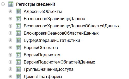 Очистка регистра сведений