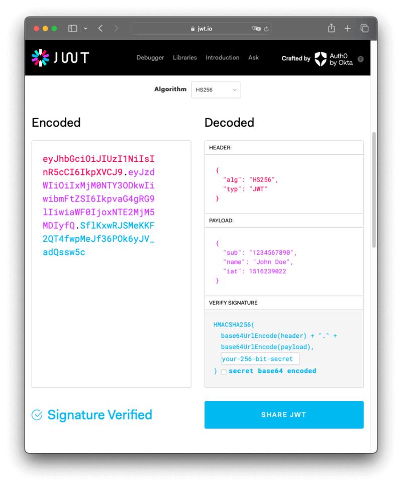 jwt.io debugger