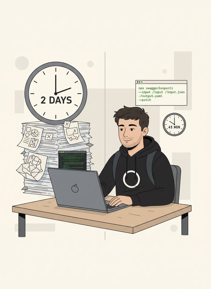 История одной команды в консоле для преобразования OpenAPI 2 на OpenAPI 3