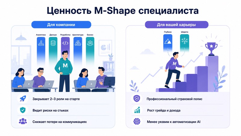 Ценность M-Shape специалиста для компании и карьеры