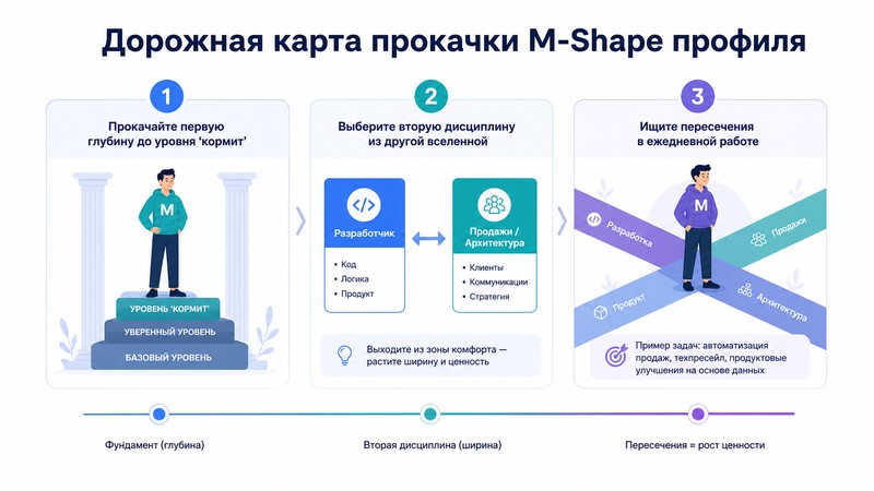 Дорожная карта прокачки M-Shape профиля
