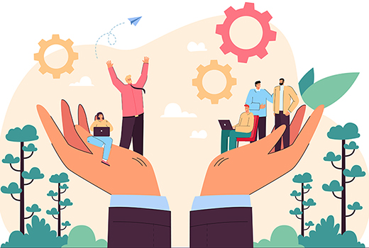 Забота о сотрудниках в компаниях в зависимости от размера